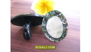 Unique Rings Abalone Shells Hand Crafted Handmade